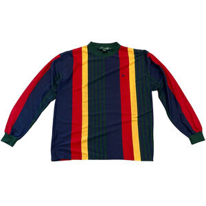 Vintage Knights of the Round Table Stripe Long Sleeve Shirt Men's XL